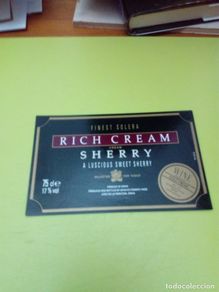 Old Labels: ETIQUETA. FINEST SOLERA. RICH CREAM. SHERRY. C7CR